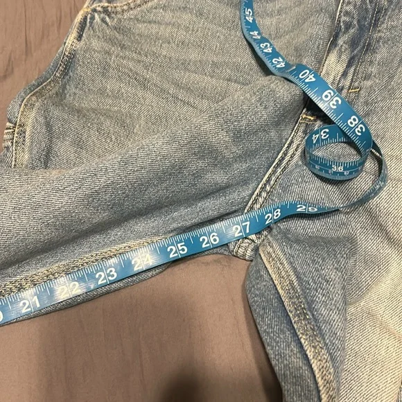 Lee Vintage Modern High Rise Dungaree Ankle Painters Jeans Carpenter - Picture 9 of 11